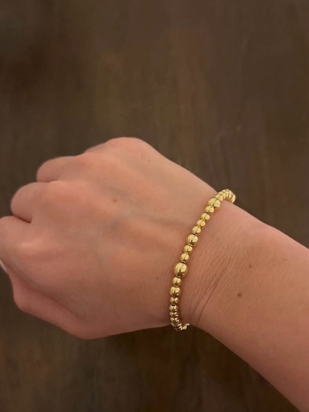 Allie & Bess Gold Beaded Bracelet